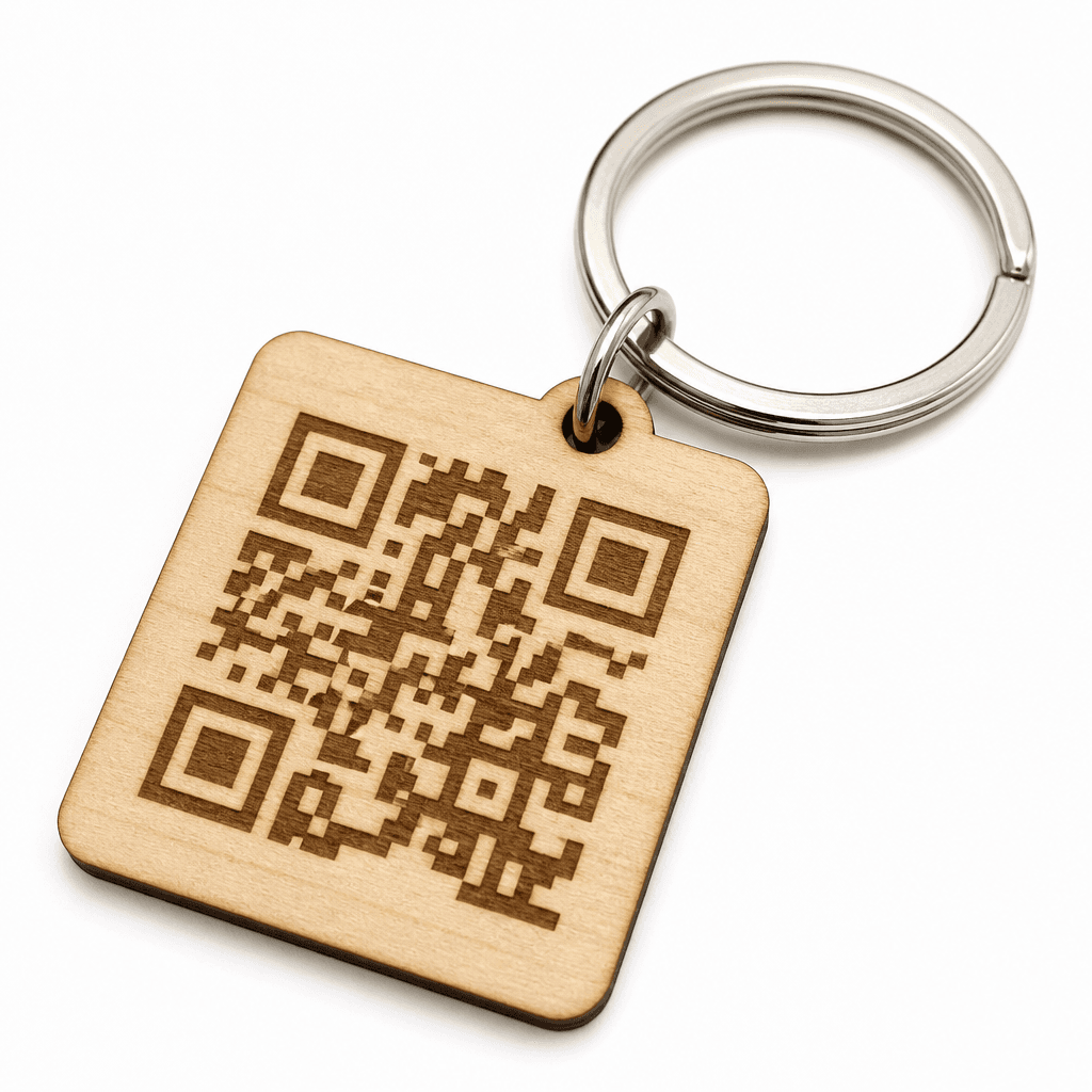 Ключодържател с QR код