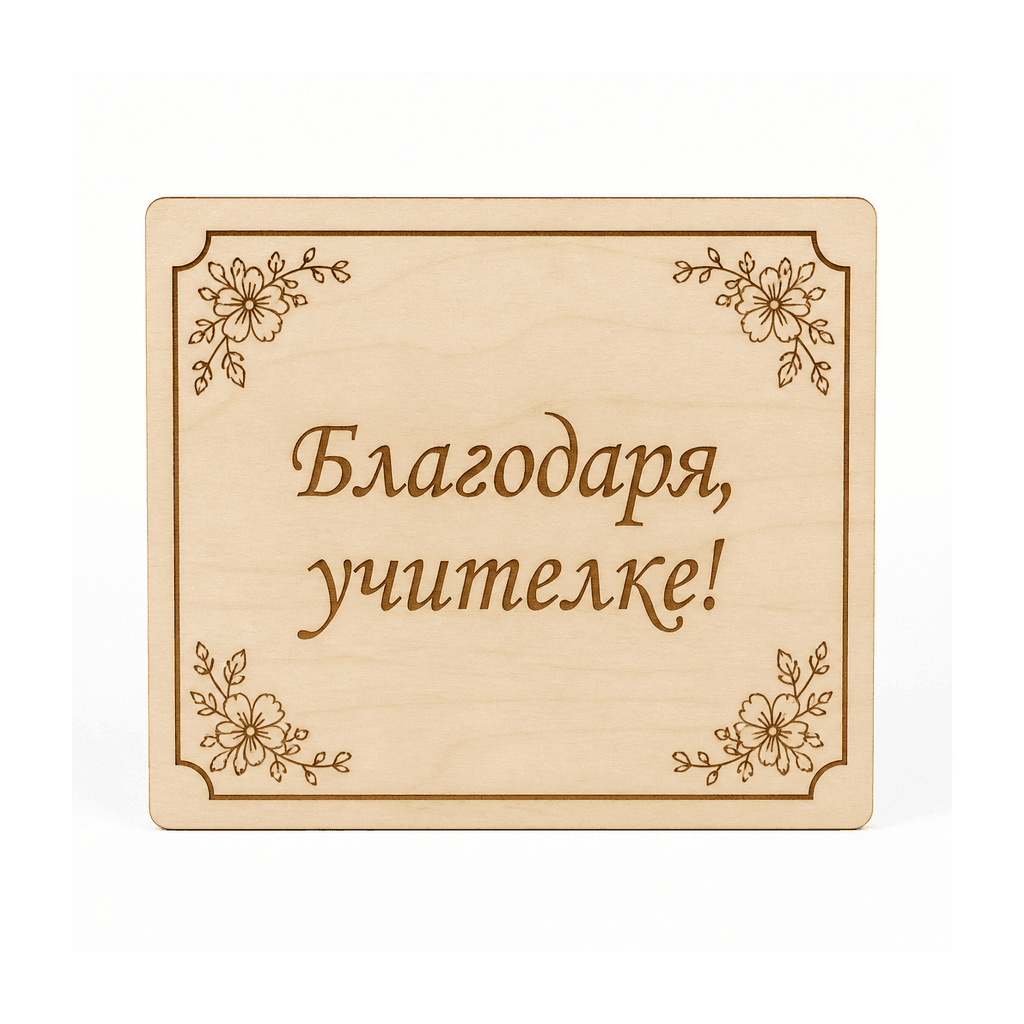 Плакет „Благодаря, учителке“
